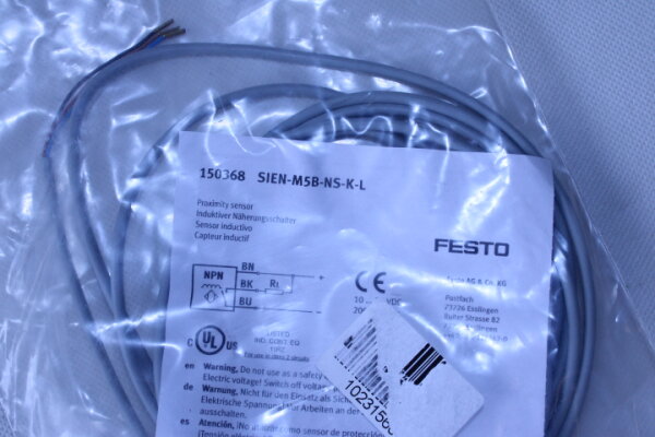 FESTO Induktiver Näherungsschalter SIEN-M5B-NS-K-L (150368)