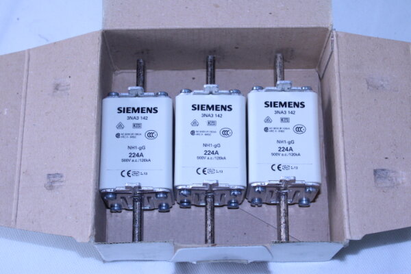 SIEMENS 3NA3 142 NH Sicherungseinsatz 3 Stück