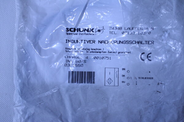 SCHUNK IINK 80/S Induktiver Näherungsschalter
