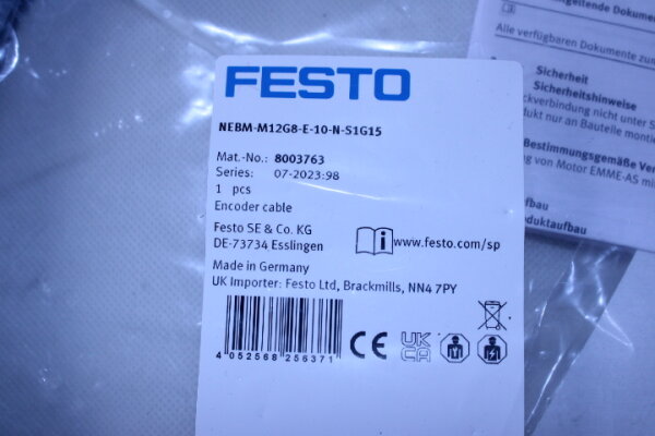 FESTO Decoder Kabel NEBM-M12G8-E-10-N-S1G15 (8003763)