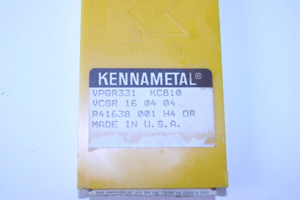 KENNAMETAL Wendeschneidplatten VPGR331 KC810 5 Stück