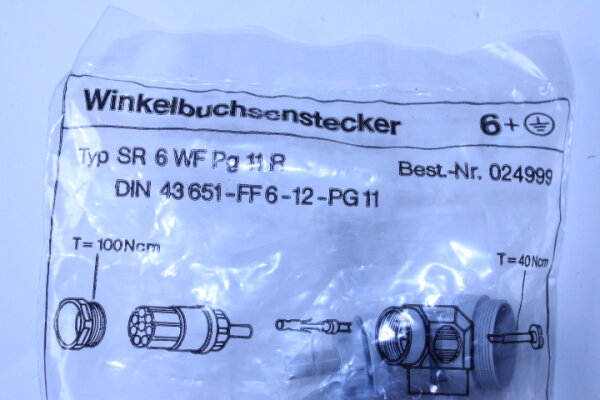 EUCHNER Winkelsteckverbinder SR 6 WF Pg11R (024999)