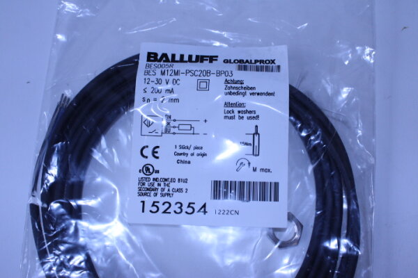 BALLUFF BES M12MI-PSC20B-BP03 Sensor  BES005R
