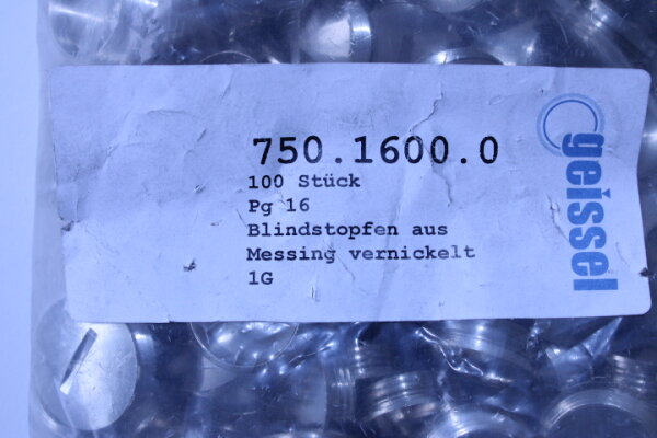 GEISSEL Blindstopfern PG16 750-1600.0 100 Stück