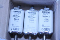 SIEMENS 3NA3 830-7 Sicherungseinsatz 100A 3 Stück
