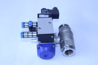 Kugelhahn 1"  DN25 mit Mader 249015 Magnetventil