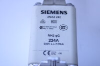 SIEMENS 3NA3 242 NH2-gG 224A 500V Sicherung
