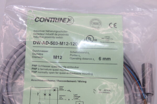 CONTRINEX  DW-AD-503-M12-120 Induktiver Näherungsschalter