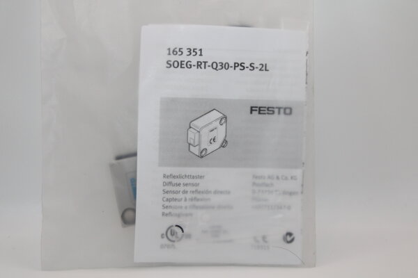 FESTO  SOEG-RT-Q30-PS-S-2L (165351) Reflexlichttaster
