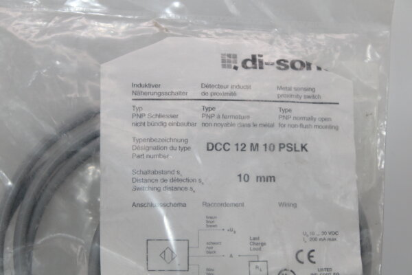 DI-SORIC DCC 12 M 10 PSLK Nährungsschalter