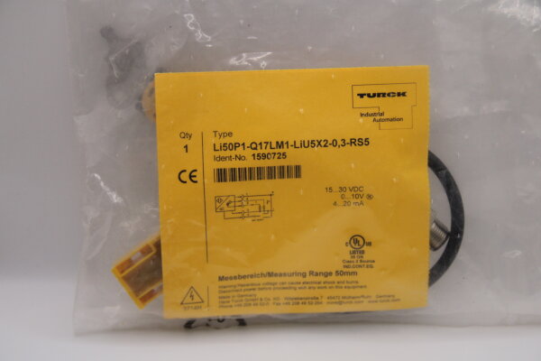 TURCK Li50P1-Q17LM1-LiU5X2-0,3-RS5 Induktiver Linearwegsensor