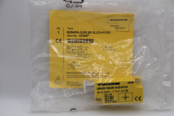 TURCK B2N45H-Q20L60-2LU3-H1151 Neigungssensor