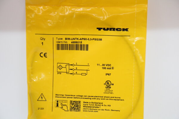 TURCK BIM-UNTK-AP6X-0,3-PSG3M Magnetfeldsensor