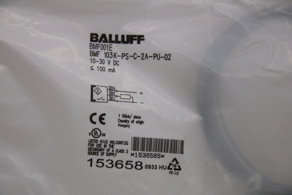 BALLUFF BMF001E  BMF 103K-PS-C-2A-PU-02 (153658) Zylinderschalter