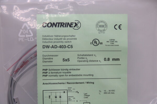 CONTRINEX  DW-AD-403-C5 Induktiver Näherungsschalter