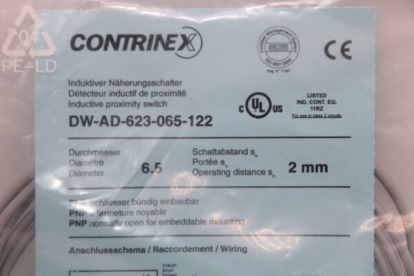 CONTRINEX  DW-AD-623-065-122 Induktiver Näherungsschalter