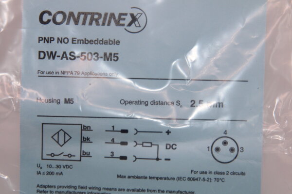 CONTRINEX  DW-AS-503-M5 Induktiver Näherungsschalter