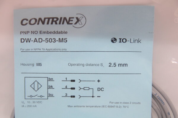 CONTRINEX  DW-AD-503-M5 Induktiver Näherungsschalter