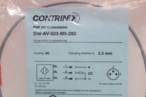 CONTRINEX  DW-AD-503-M5-282 Induktiver Näherungsschalter