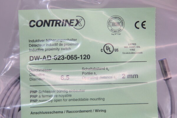 CONTRINEX  DW-AD-623-065-120 Induktiver Näherungsschalter
