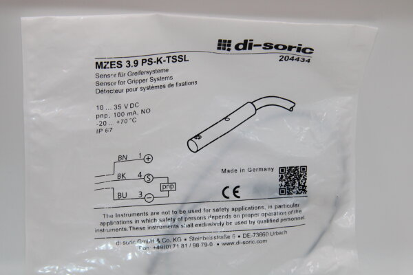 DI-SORIC MZES 3.9 PS-K-TSSL Sensor für Greifer
