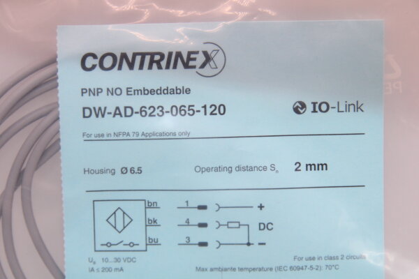 CONTRINEX  DW-AD-623-065-120 Induktiver Näherungsschalter