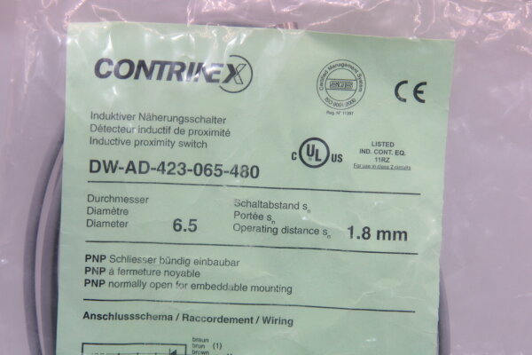 CONTRINEX  DW-AD-423-065-480 Induktiver Näherungsschalter