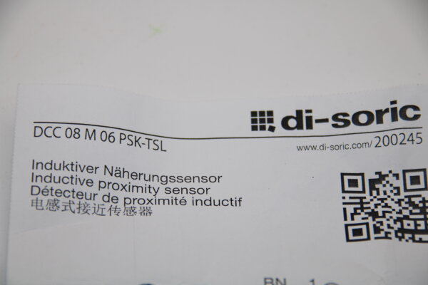 DI-SORIC DCC08 M06 PSK-TSL Nährungsschalter