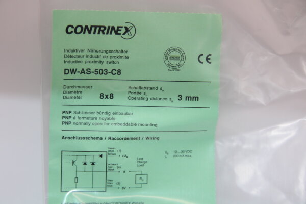CONTRINEX DW-AS-503-C8 Induktiver Näherungsschalter