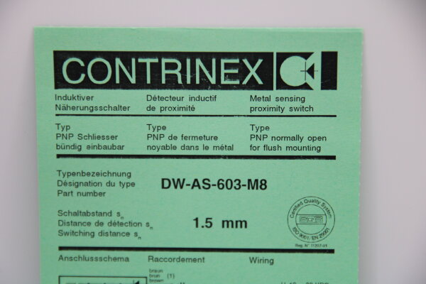 CONTRINEX DW-AS-603-M8 Induktiver Näherungsschalter