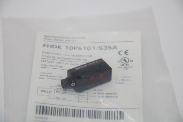 BAUMER FHDK 10P5101/S35A Reflexions Lichttaster