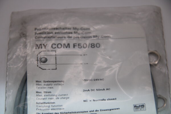 BAUMER MY COM F50/80 Präzisionsschalter