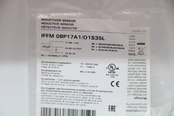 BAUMER IFFM 08P17A1/O1S35L Induktiver Sensor