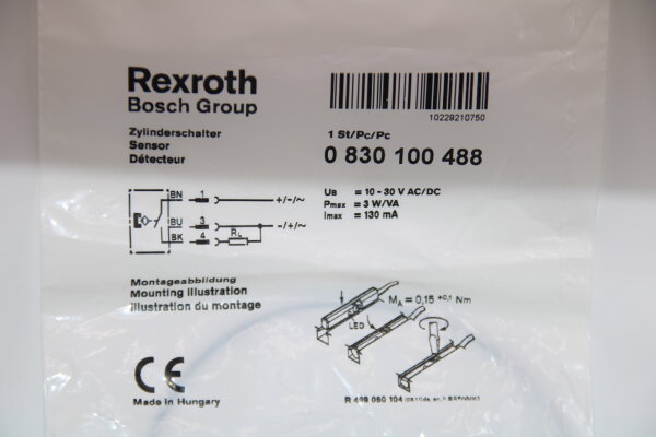 REXROTH 0830100488 Zylinderschalter