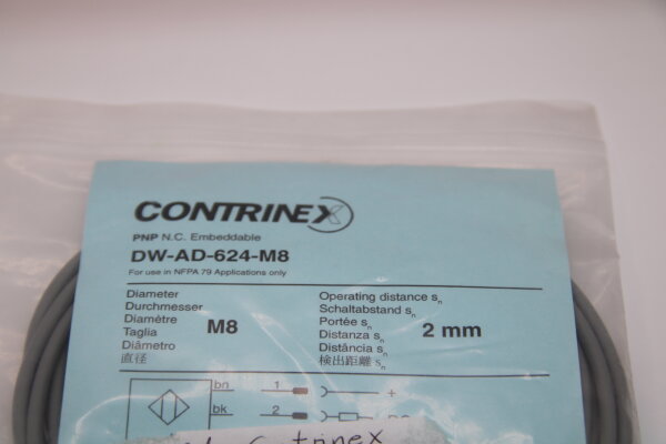 CONTRINEX DW-AD-421-624-M8 Induktiver Näherungsschalter