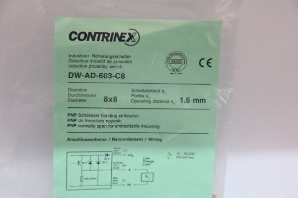 CONTRINEX DW-AD-603-C8 Induktiver Näherungsschalter