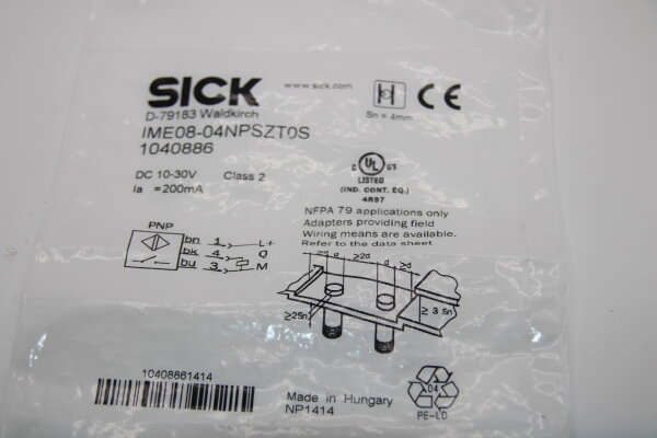 SICK IME08-04NPSZT0S (1040886) Induktiver Näherungssensor