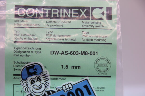 CONTRINEX DW-AS-603-M8-001 Induktiver Näherungsschalter