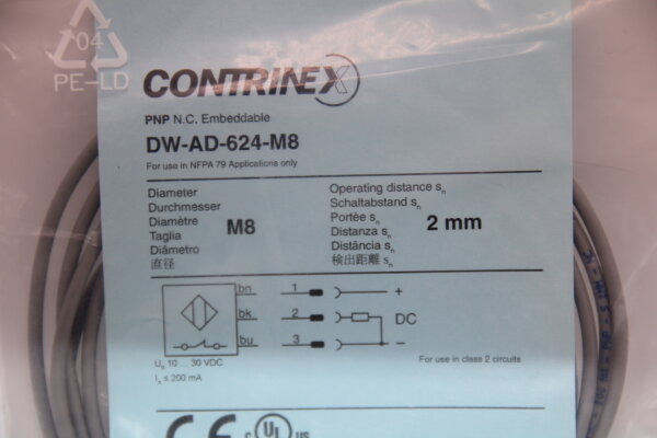 CONTRINEX DW-AD-624-M8 Induktiver Näherungsschalter