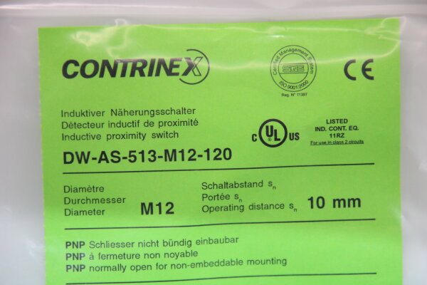 CONTRINEX DW-AS-513-M12-120 Induktiver Näherungsschalter