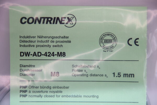 CONTRINEX  DW-AD-424-M8 Induktiver Näherungsschalter