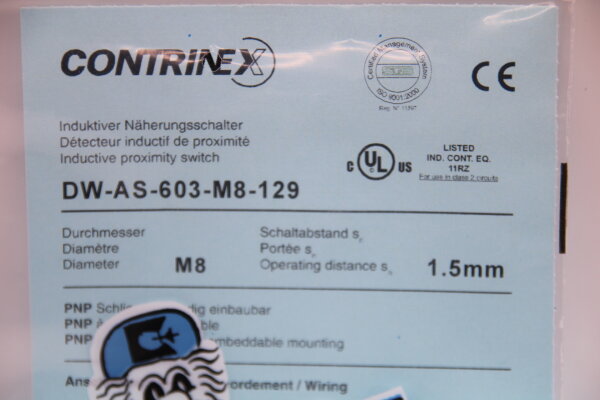 CONTRINEX DW-AS-603-M8-129 Induktiver Näherungsschalter