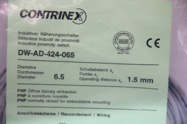 CONTRINEX DW-AD-424-065 Induktiver Näherungsschalter