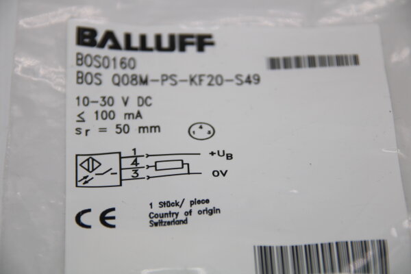 BALLUFF BOS Q08M-PS-KF20-S49 (170656) Lichttaster