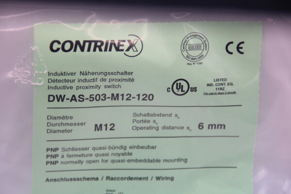 CONTRINEX DW-AS-503-M12-120 Induktiver Näherungsschalter