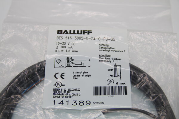 BALLUFF BES 516-3005-G-E4-C-PU-05 (141389) Induktiver Sensor