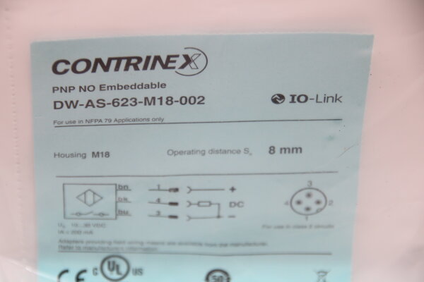 CONTRINEX DW-AS-623-M18-002 Induktiver Näherungsschalter