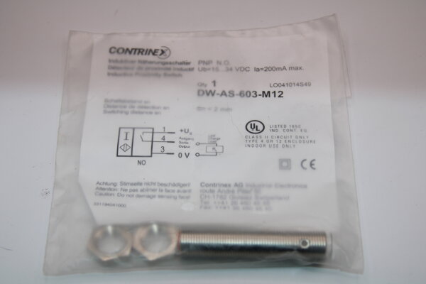 CONTRINEX DW-AS-603-M12 Induktiver Näherungsschalter