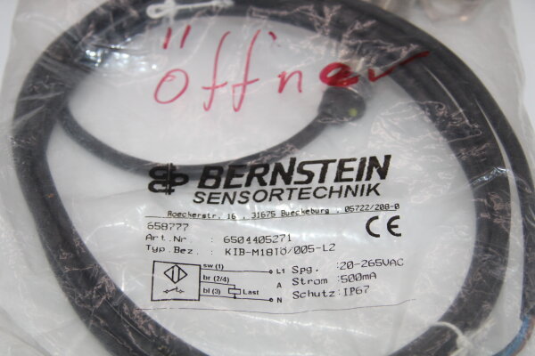 BERNSTEIN KIB-M18-TÖ/005/L2 Induktiver Näherungsschalter