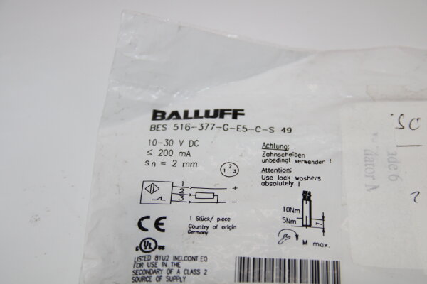 BALLUFF BES 516-377-G-E5-C-S49 (152000)  Induktiver Sensor